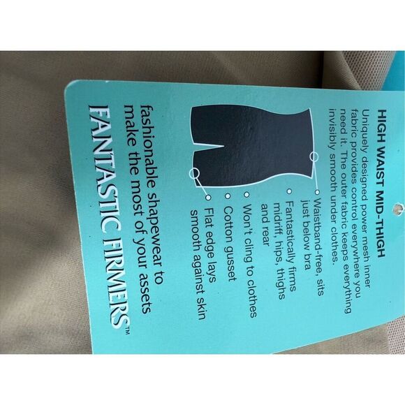 NWT ASSETS By Sara Blakely High Waist Mid Thigh Body Firmer Tan Size L - Picture 5 of 9